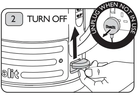 Dualit 72925 Architect Kettle Instruction - BOILING WATER 2