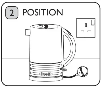 1Dualit 72925 Architect Kettle Instruction - SETTING UP 2