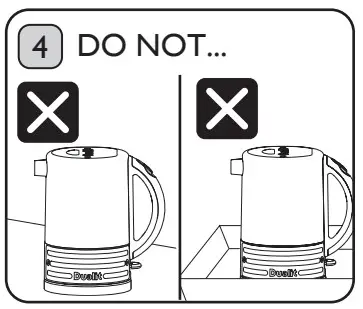 Dualit 72925 Architect Kettle Instruction - SETTING UP 4