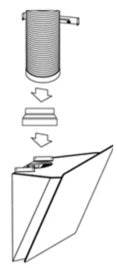 CIARRA 736F H Touch Control Angled Cooker Hood - Fix the adapte
