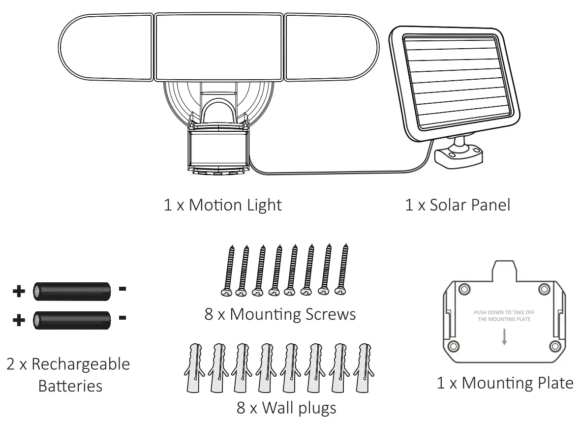 novostella NTA11W Solar Security Light - fig1