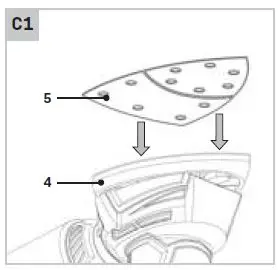 VONROC PS501AC Palm Sander-fig3