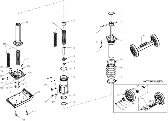 Cylinder and Foot Assembly
