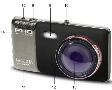 MINOLTA MNCD406X Full HD Dash Camera 2
