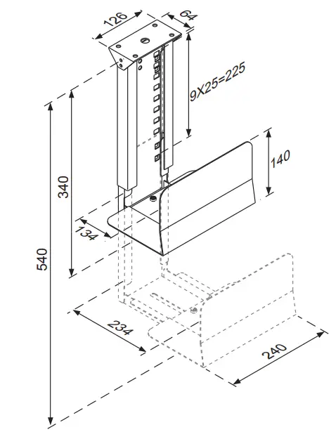 Neomounts CPU-D200SILVER CPU Holder - fig