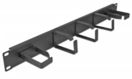 DELOCK 19″ Cable Management Routing Panel with 5 metal hooks PRODUCT