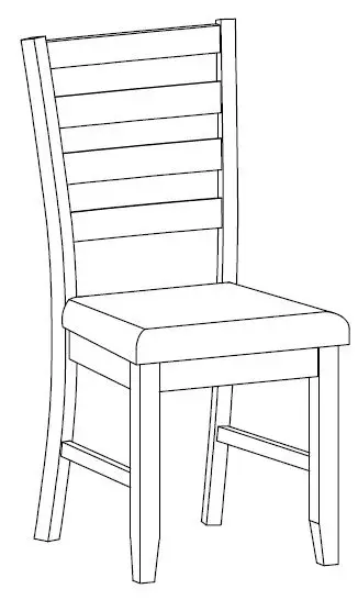 Qualfurn-WF283866-6-Piece-Rrectangle-Wood-Top-Gray-Family-Dining-Table-Set-fig-4