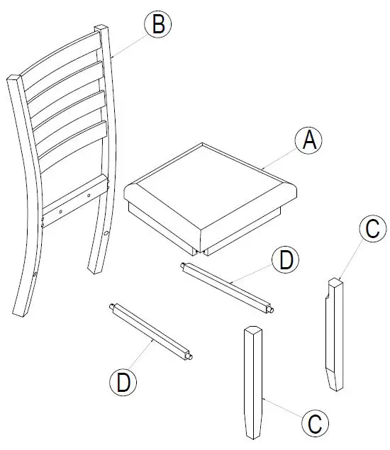 Qualfurn-WF283866-6-Piece-Rrectangle-Wood-Top-Gray-Family-Dining-Table-Set-fig-5