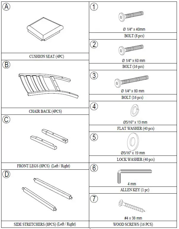 Qualfurn-WF283866-6-Piece-Rrectangle-Wood-Top-Gray-Family-Dining-Table-Set-fig-6