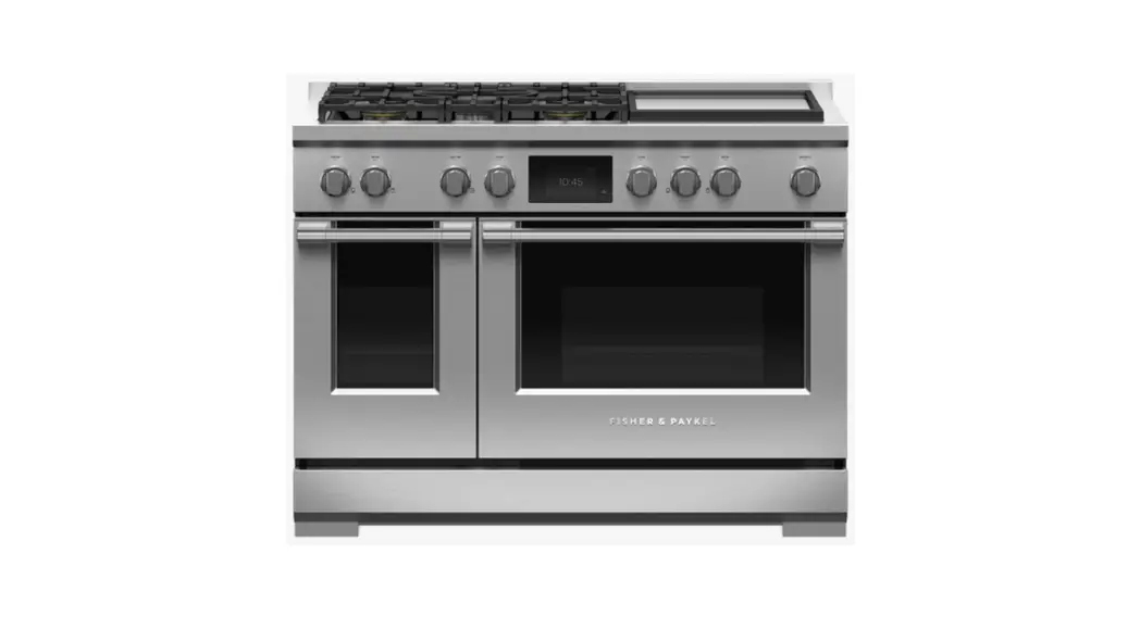 Fisher Paykel Rdv3-485gd-n Dual Fuel Range User Guide