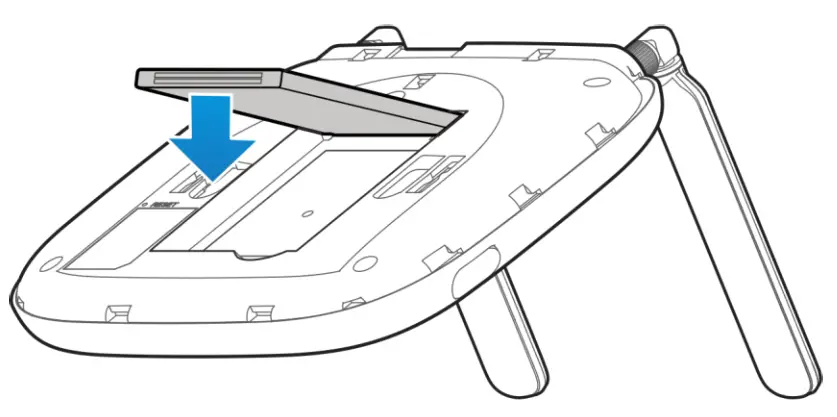 ZTE WF723CA 4G LTE Wireless Home Phone Base - back cover