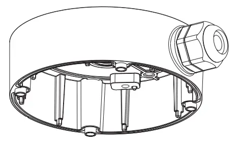DIGITAL WATCHDOG DWC-MV9JUNC Junction Box for Fixed Lens Vandal Dome Cameras - mounting template