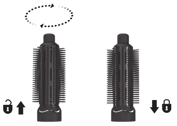 REVAMP DR-1250 Progloss Airstyle Professional 1100w Air Styler - storing away