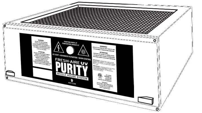 FRESH AIRE UV TUV-PRT-DP Purity Whole House Air Purifier System