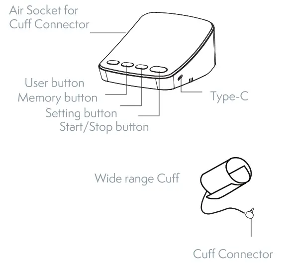 TESLA U82RH Smart Blood Pressure Monitor - body