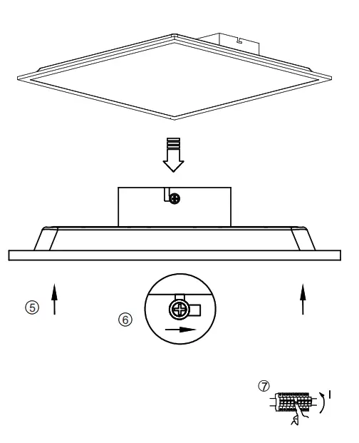 Paul Neuhaus Flag LED Ceiling Light - fig 9