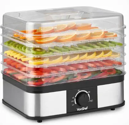 VonShef 2013381 5 Tray Food Dehydrator