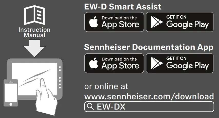 SENNHEISER EW-DX EM 2 Evolution Wireless Digital 19 Rack Receiver - fig 1