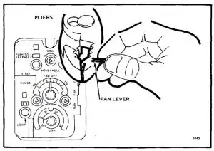 Manual fan lever o