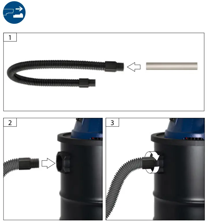 Gude AS 18-201-05 Ash Vacuum Cleaner Fig 1
