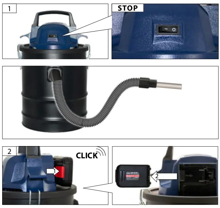 Gude AS 18-201-05 Ash Vacuum Cleaner Fig 4