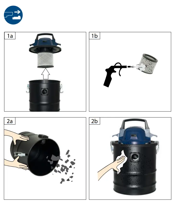 Gude AS 18-201-05 Ash Vacuum Cleaner Fig 5