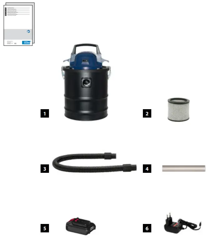 Gude AS 18-201-05 Ash Vacuum Cleaner Fig