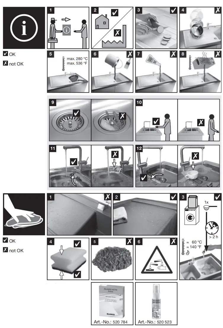 BLANCO 525987 Double Kitchen Sink Black - Fig