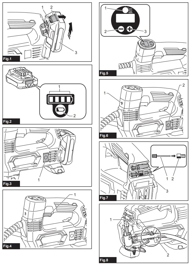makita MP100D Cordless Inflator - fig