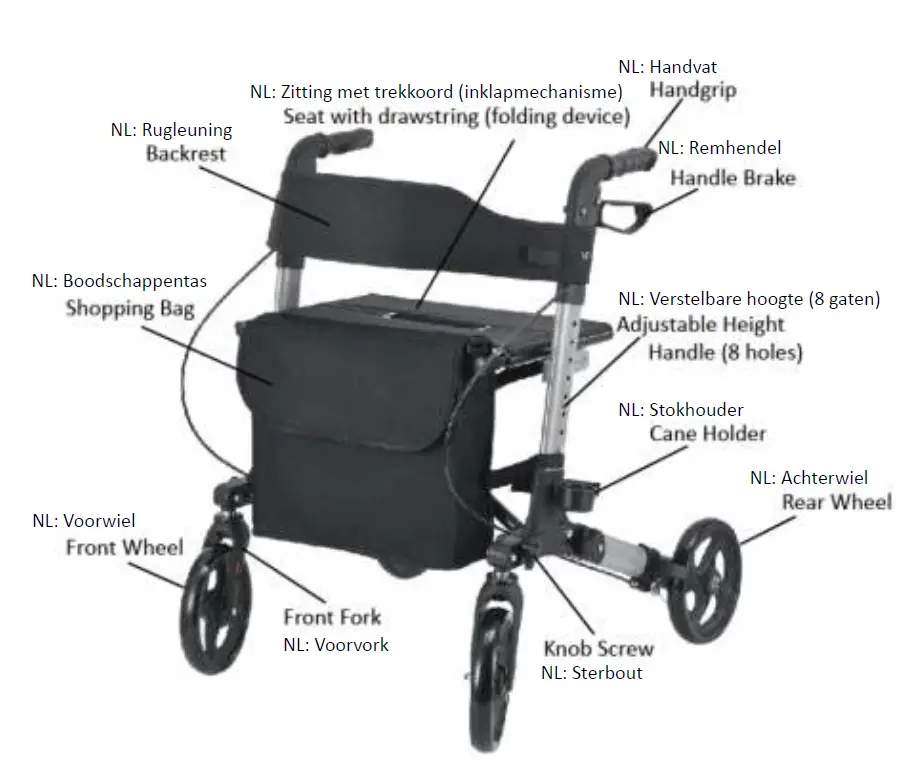 Vita Curis Flex Pro Rollator 1