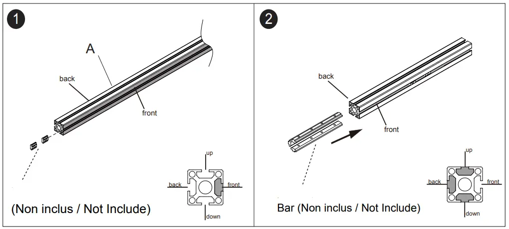 KIMEX-031-1032-Profile-Aluminium-50cm-Rail-FIG2