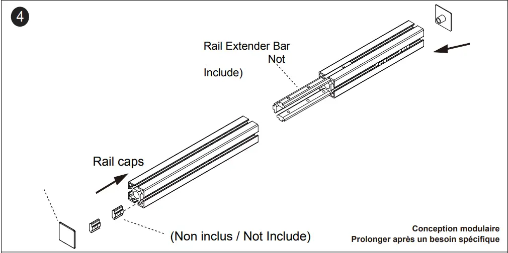 KIMEX-031-1032-Profile-Aluminium-50cm-Rail-FIG4