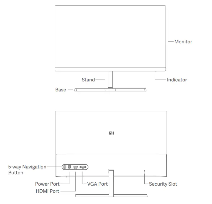 xiaomi 23.8Inch Desktop Monitor 1C-Fig-01