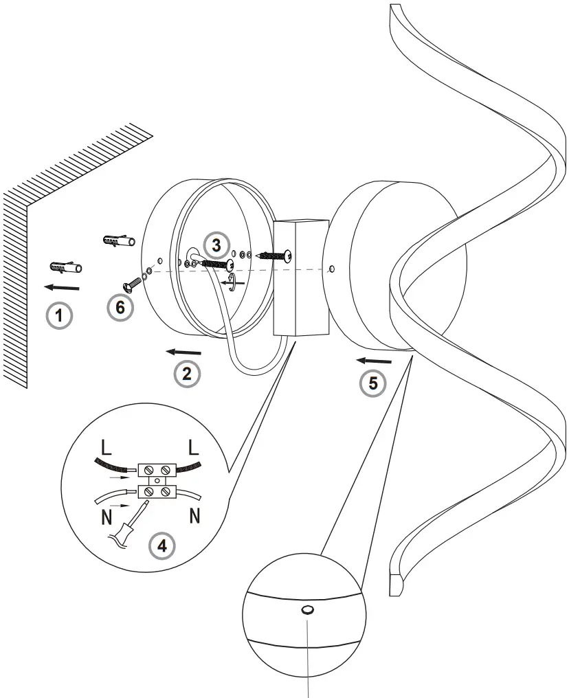 ENDON 95601 Astral Wall Modern Exterior Wall Light A02