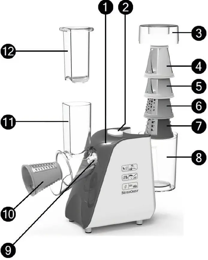 SILVERCRES SGR 150 D1 Electric Grater 01