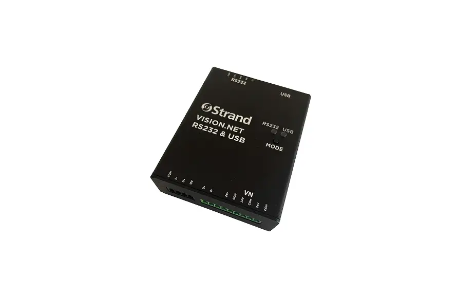 Strand Vision Net Rs232 And Usb Module User Guide Strand Vision Net Rs232 And Usb Module User Guide