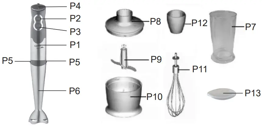 Gallet GALMIX 435 Blenders and Mixers - Figure 1