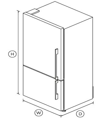 FISHER PAYKEL RF522BRXFD5 Freestanding Refrigerator Freezer, 79cm, 494L 01