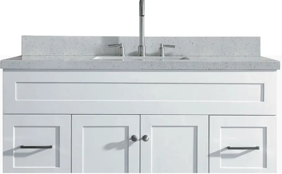 ARIEL-D055S-VO-GRY-Kensington-55-Inch-Bath-Vanity-in-Grey-with-Marble-Vanity-Top-PRODUCT