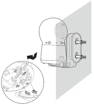 vtech 80 1930 01 Baby Monitor - mount the baby unit 5