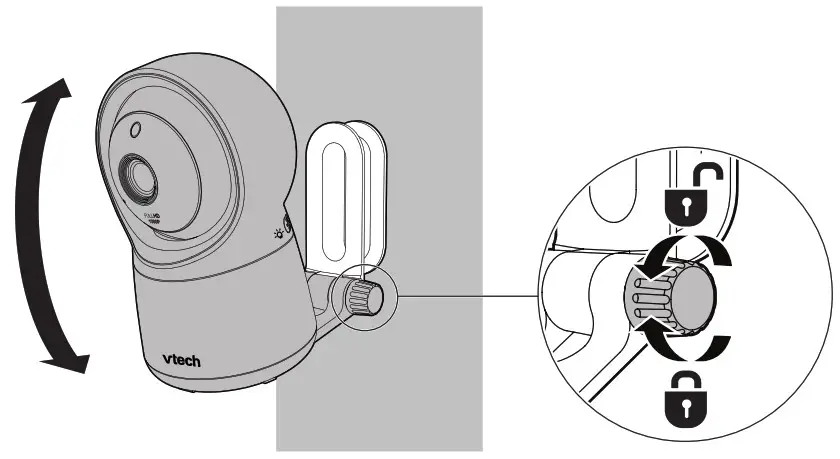vtech 80 1930 01 Baby Monitor - mount the baby unit 7