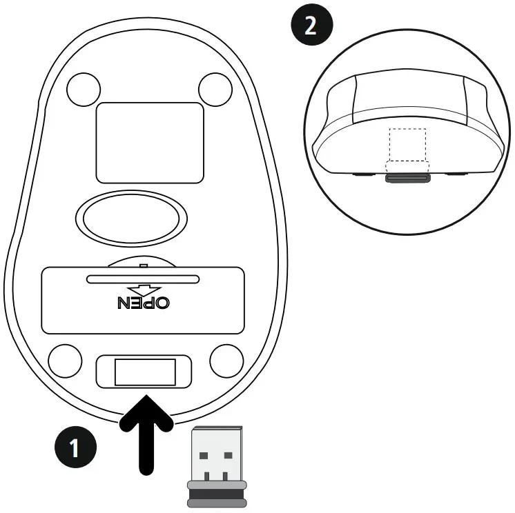 hama 00182626 MW-400 6-Button Mouse - Open