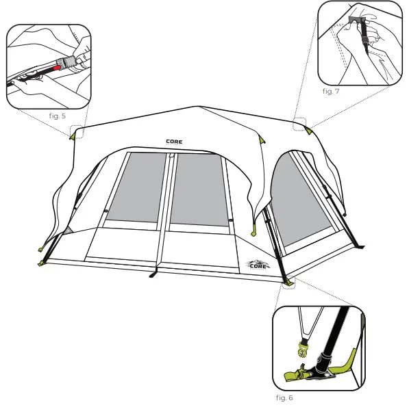 CORE-10ft-X-9ft-X-72in-6-Person-Performance-Instant Tent-FIG6