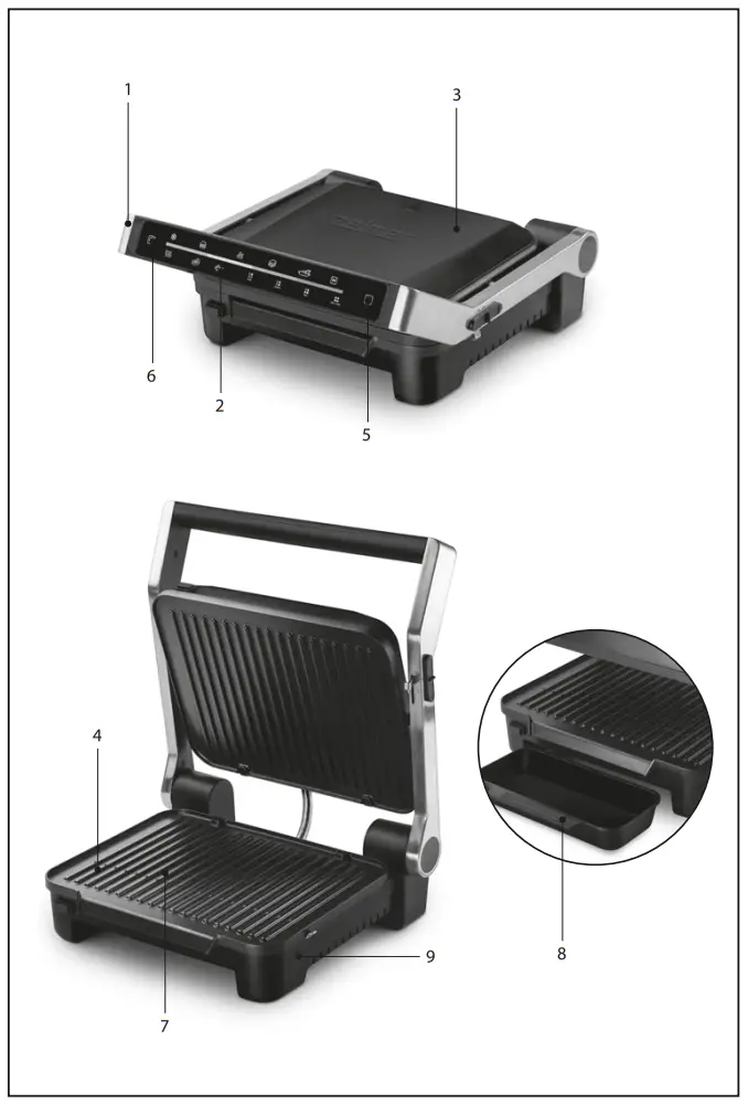 zelmer ZPR2600 Electric Press Grill 1