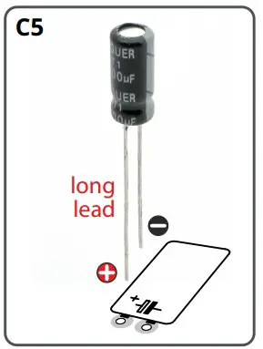 Elements set on the soldering side