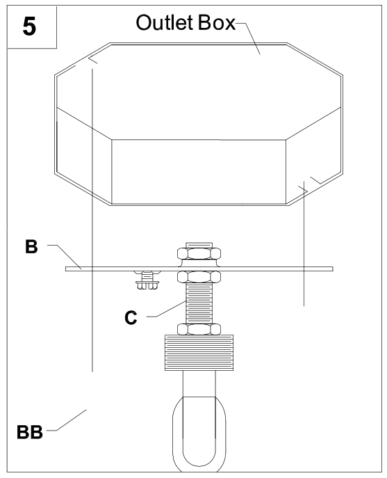 Parrot Uncle BB8816-4 4-Light Chandelier - 8