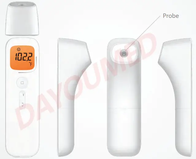 DAYOUMED NX-2000 Infrared Thermometer - Product structure 2