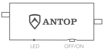 ANTOP AT-216BD TV Antenna and Doorbell-led