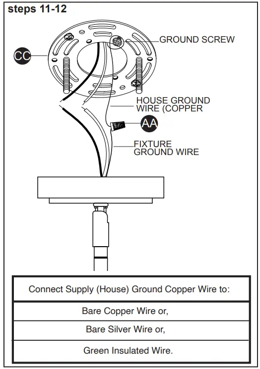 allen roth ELW122920-BN Nickel Coastal Cylinder Mini Pendant Light - Connecting the Wires