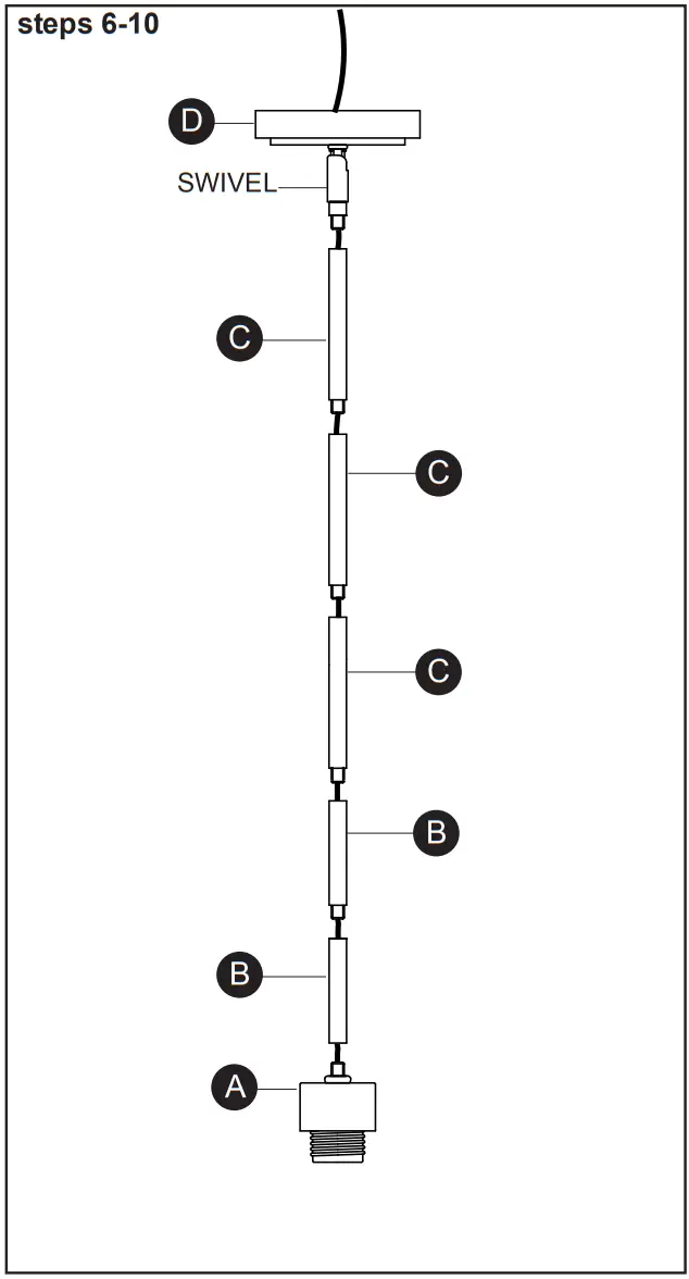 allen roth ELW122920-BN Nickel Coastal Cylinder Mini Pendant Light - Fixture and Wires
